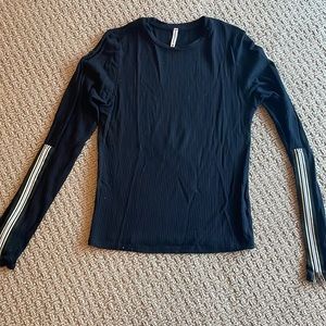 Black long sleeve with zipper sleeves